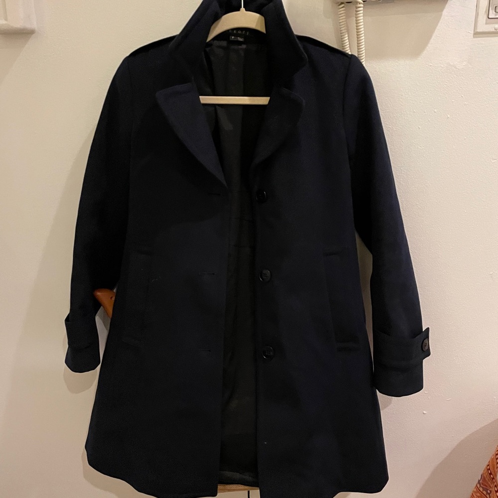 Theory Navy Peacoat (Sz P)
